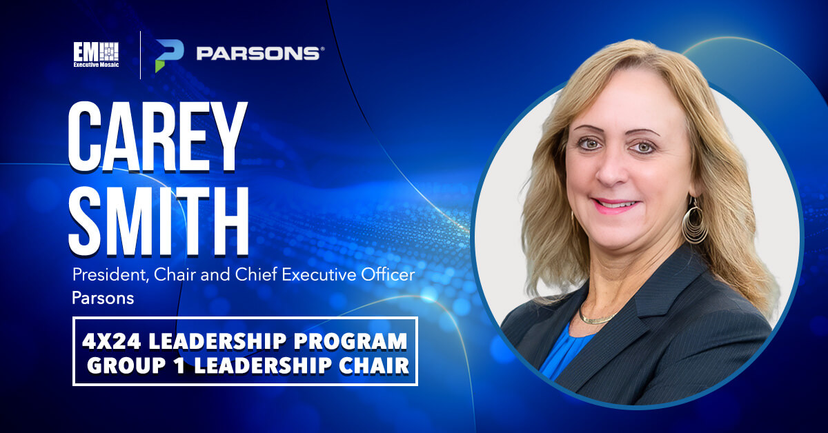 Carey Smith. The Parsons CEO is a Group Chair for Executive Mosaic's 4x24 Leadership Program.