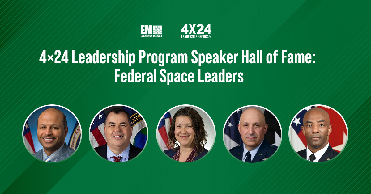 4x24. Discover the backgrounds of esteemed space officials who have addressed 4x24 Leadership Program gatherings.