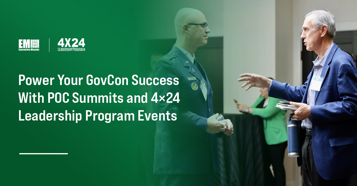 Power Your GovCon Success With POC’s Summits and 4×24 Leadership Program Events