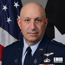 brian-sidari-space-force-intelligence-4x24 Maj. Gen. Brian Sidari. He addressed a 4×24 gathering in December.